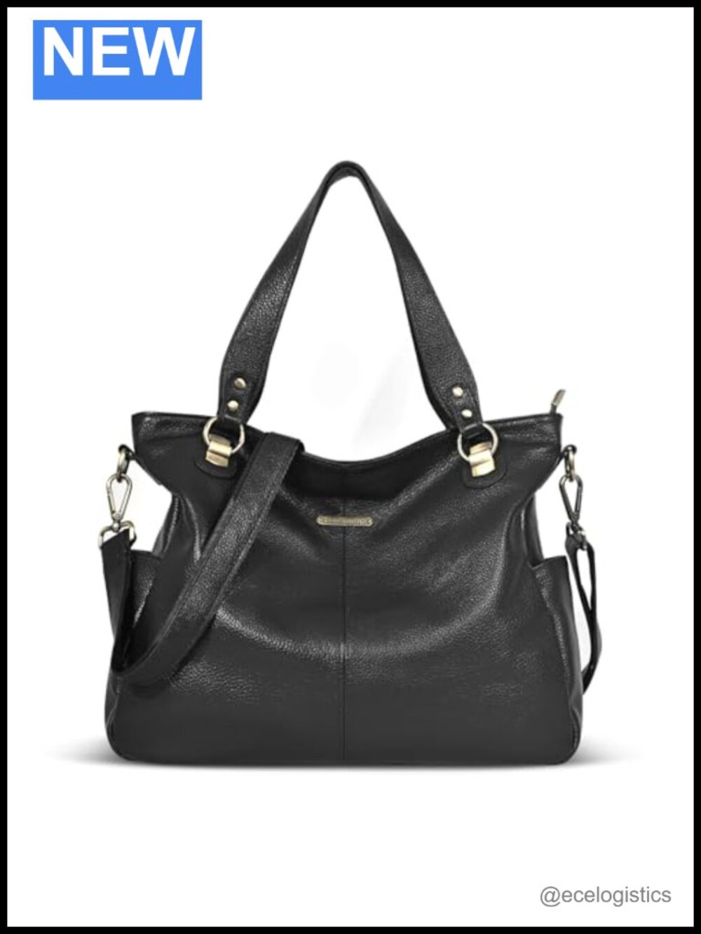 Genuine Leather Slouchy Hobo Tote Shoulder Bag Large Laptop Purse